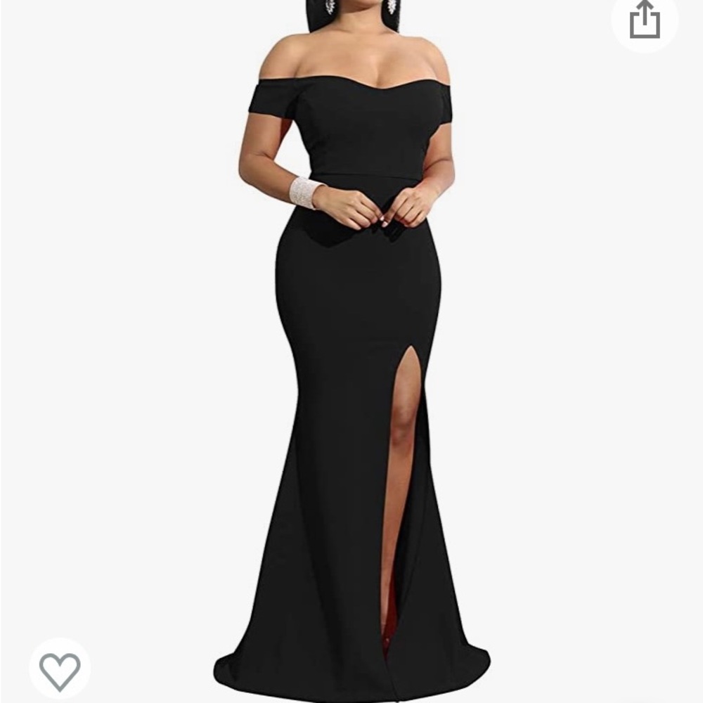 Women’s Off the Shoulder High Split Formal Evening Party Dress NWOT 2XL